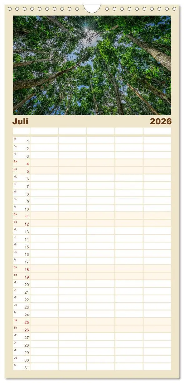 Bild: 9783516523072 | Familienplaner 2026 - Karibu Sansibar mit 5 Spalten (Wandkalender,...