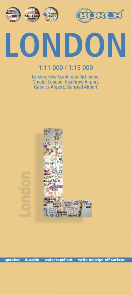 Cover: 9783866093072 | Borch Map London | (Land-)Karte | Mehrfarbendruck. Gefalzt | 2 S.