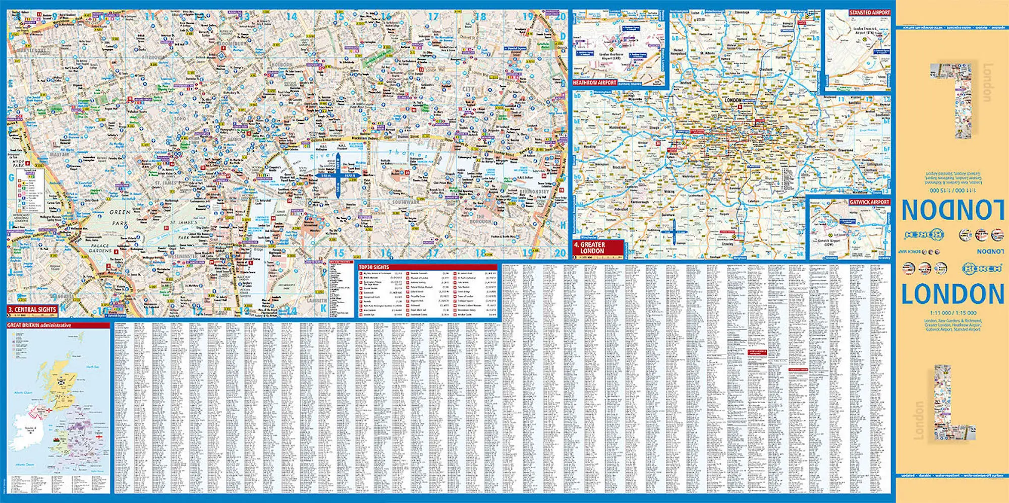 Bild: 9783866093072 | Borch Map London | (Land-)Karte | Mehrfarbendruck. Gefalzt | 2 S.