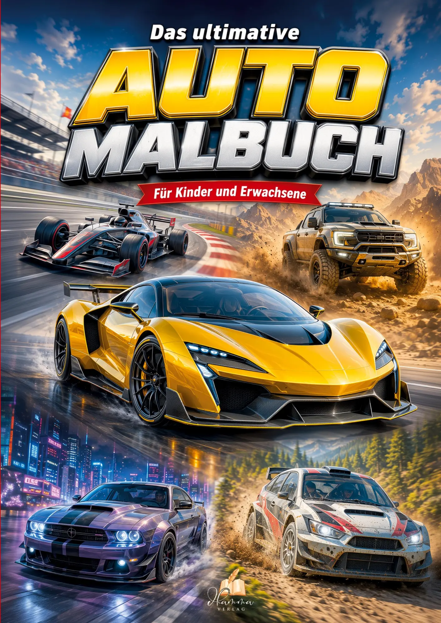 Cover: 9783986573072 | Das ultimative Auto Malbuch für Kinder und Erwachsene mit 70 coolen...