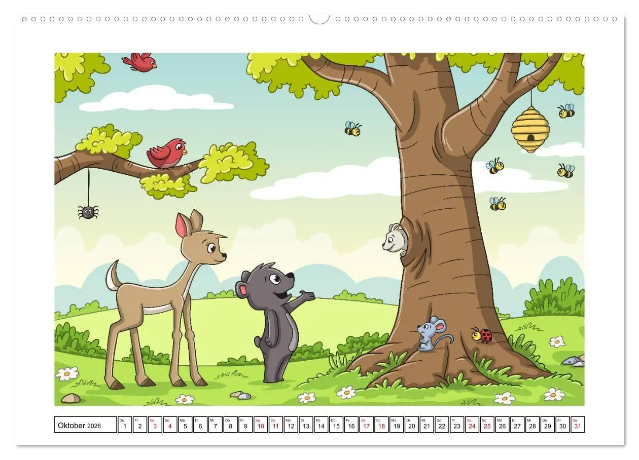 Bild: 9783457663172 | Der bunte Kinderkalender (hochwertiger Premium Wandkalender 2026...