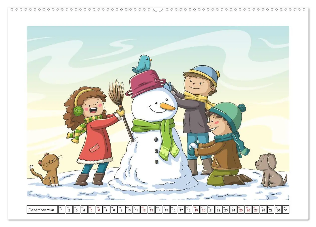 Bild: 9783457663172 | Der bunte Kinderkalender (hochwertiger Premium Wandkalender 2026...