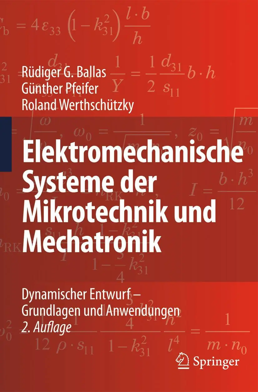 Cover: 9783540893172 | Elektromechanische Systeme der Mikrotechnik und Mechatronik | Buch Cover: 9783540893172 | Elektromechanische Systeme der Mikrotechnik und Mechatronik | Buch