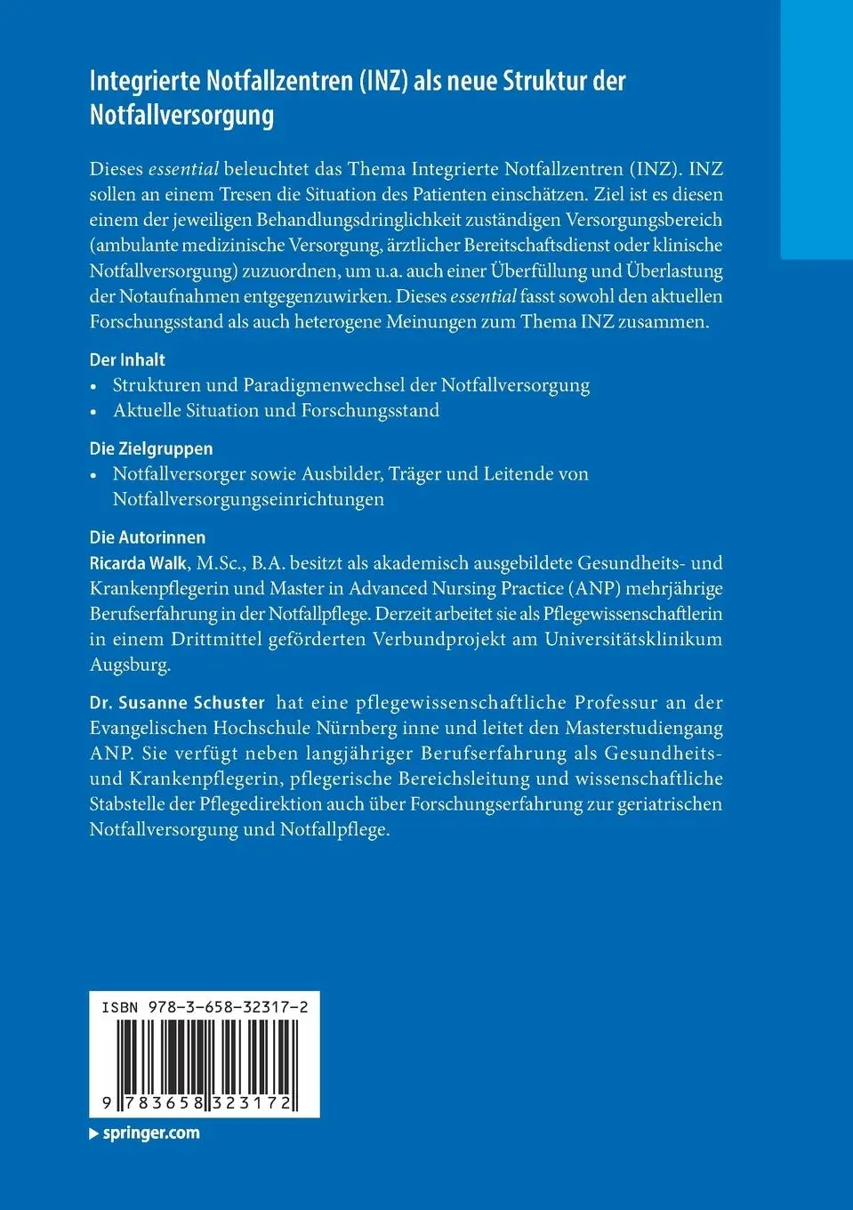 Rückseite: 9783658323172 | Integrierte Notfallzentren (INZ) als neue Struktur der...