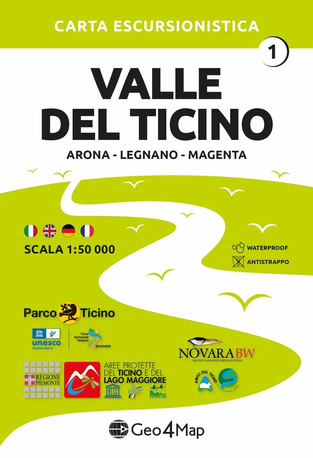 Cover: 9791281223172 | 01 Valle del Ticino | 1:50000 | (Land-)Karte | Deutsch | 2025