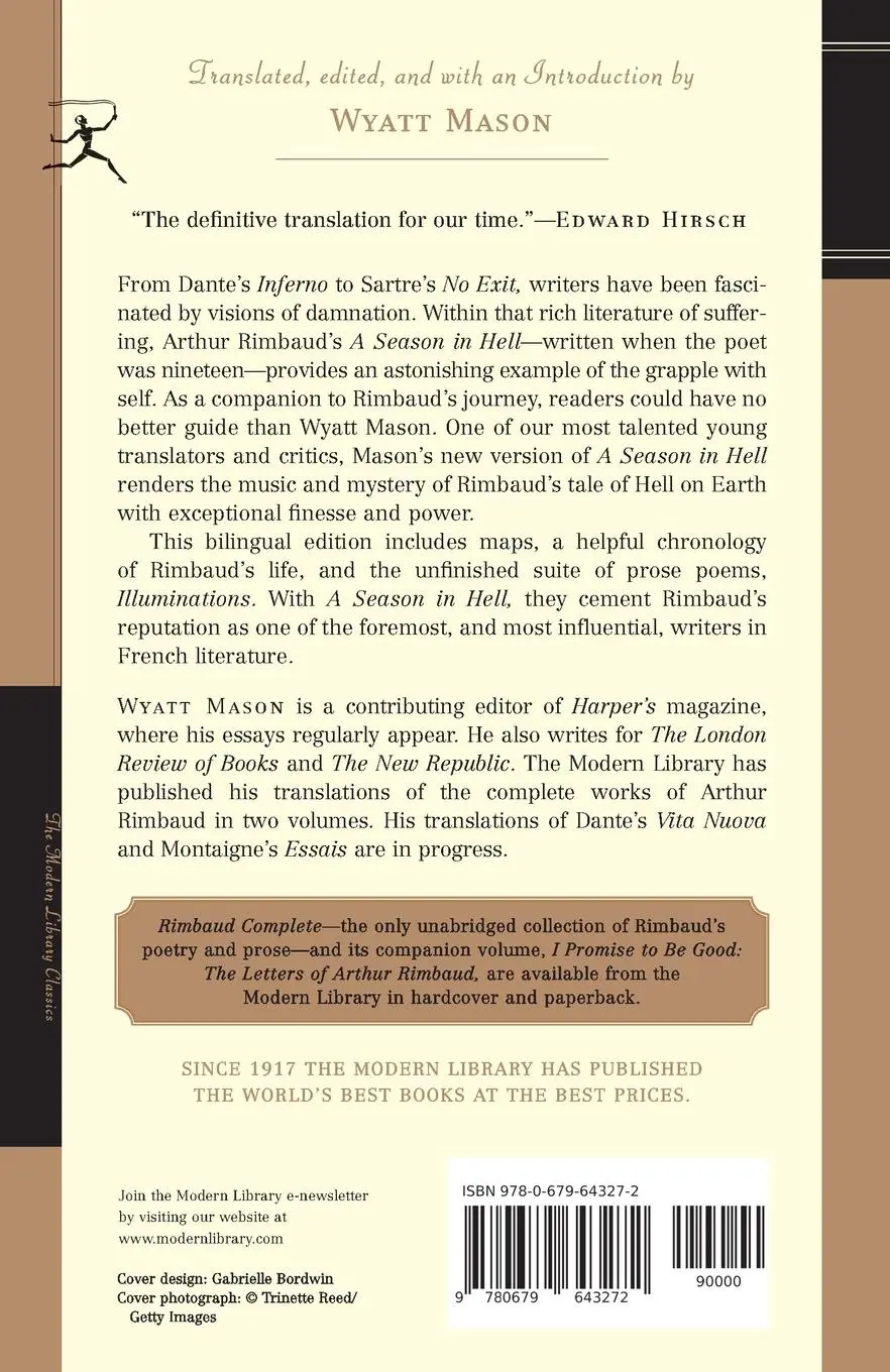 Rückseite: 9780679643272 | A Season in Hell &amp; Illuminations | Arthur Rimbaud | Taschenbuch | 2005