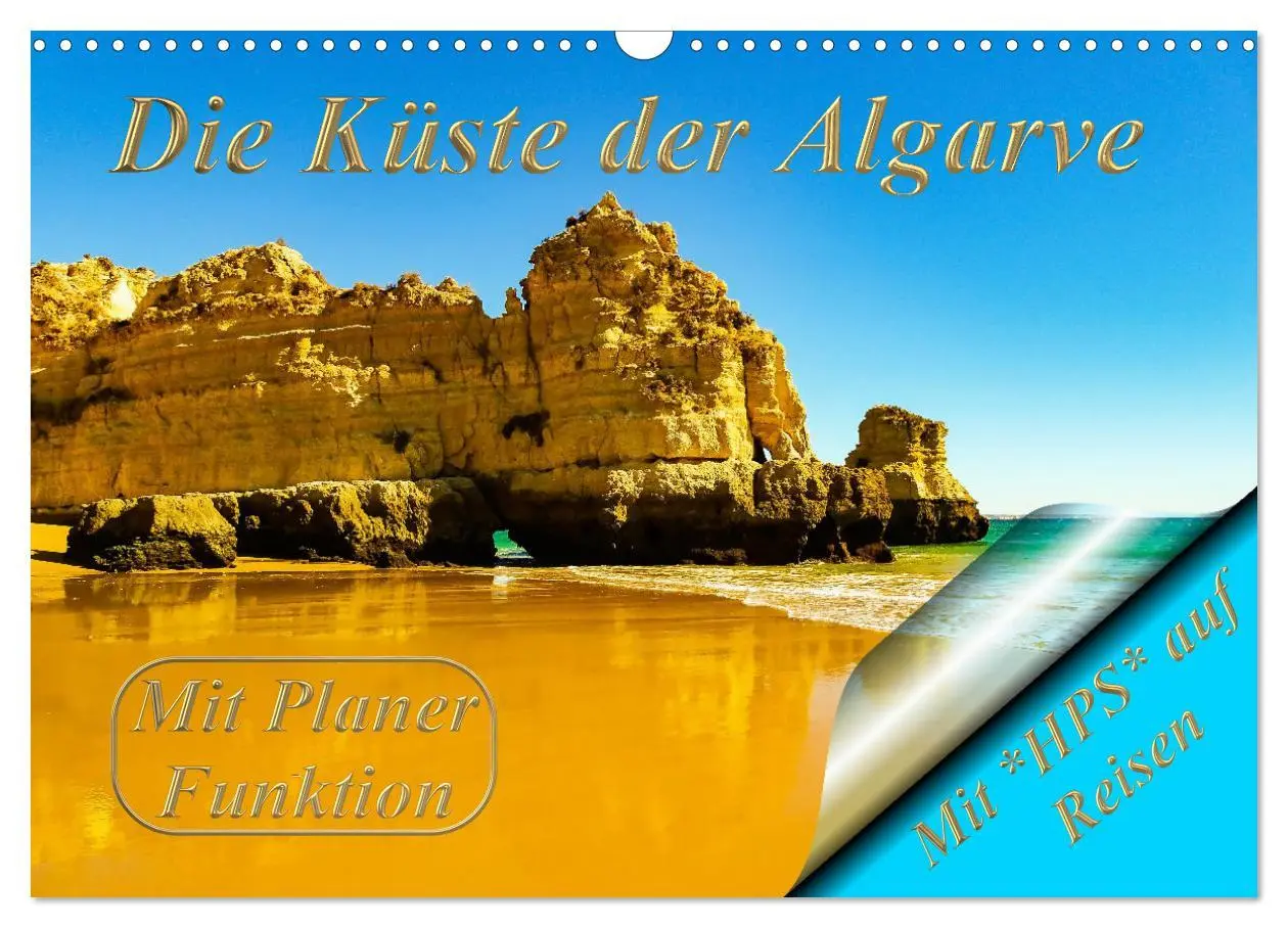 Cover: 9783457653272 | Die Küste der Algarve (Wandkalender 2026 DIN A3 quer), CALVENDO...