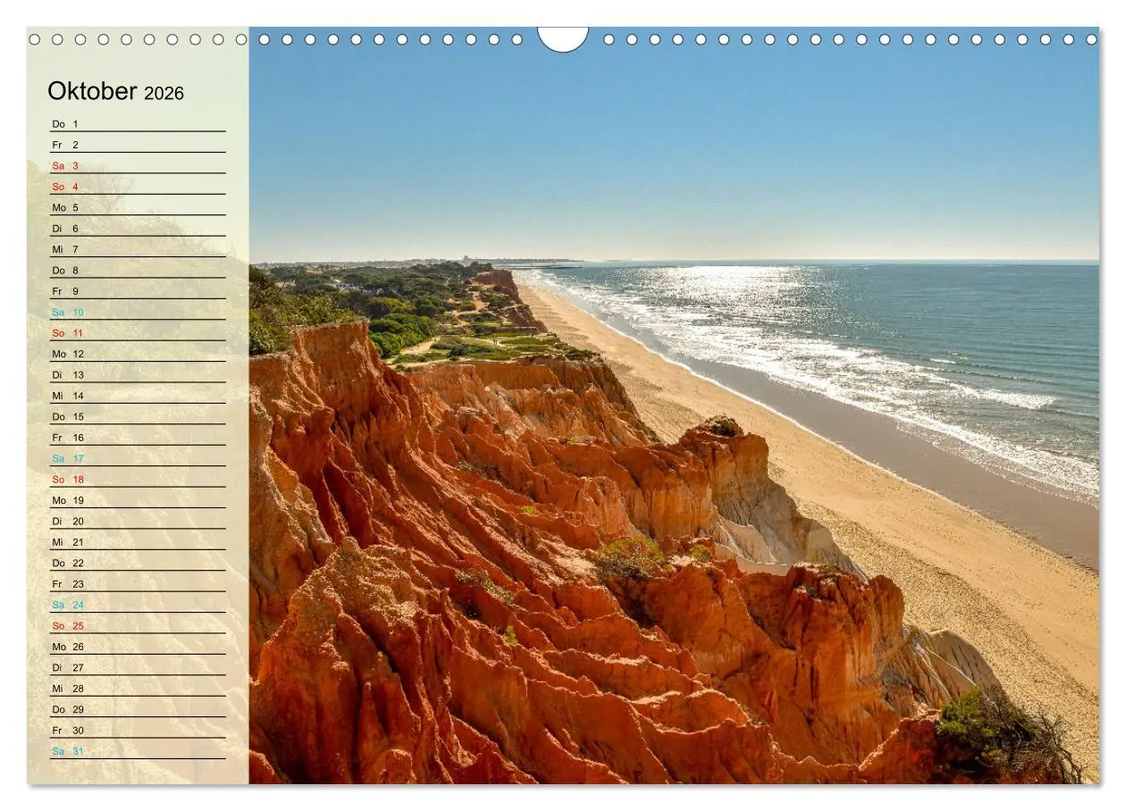Bild: 9783457653272 | Die Küste der Algarve (Wandkalender 2026 DIN A3 quer), CALVENDO...
