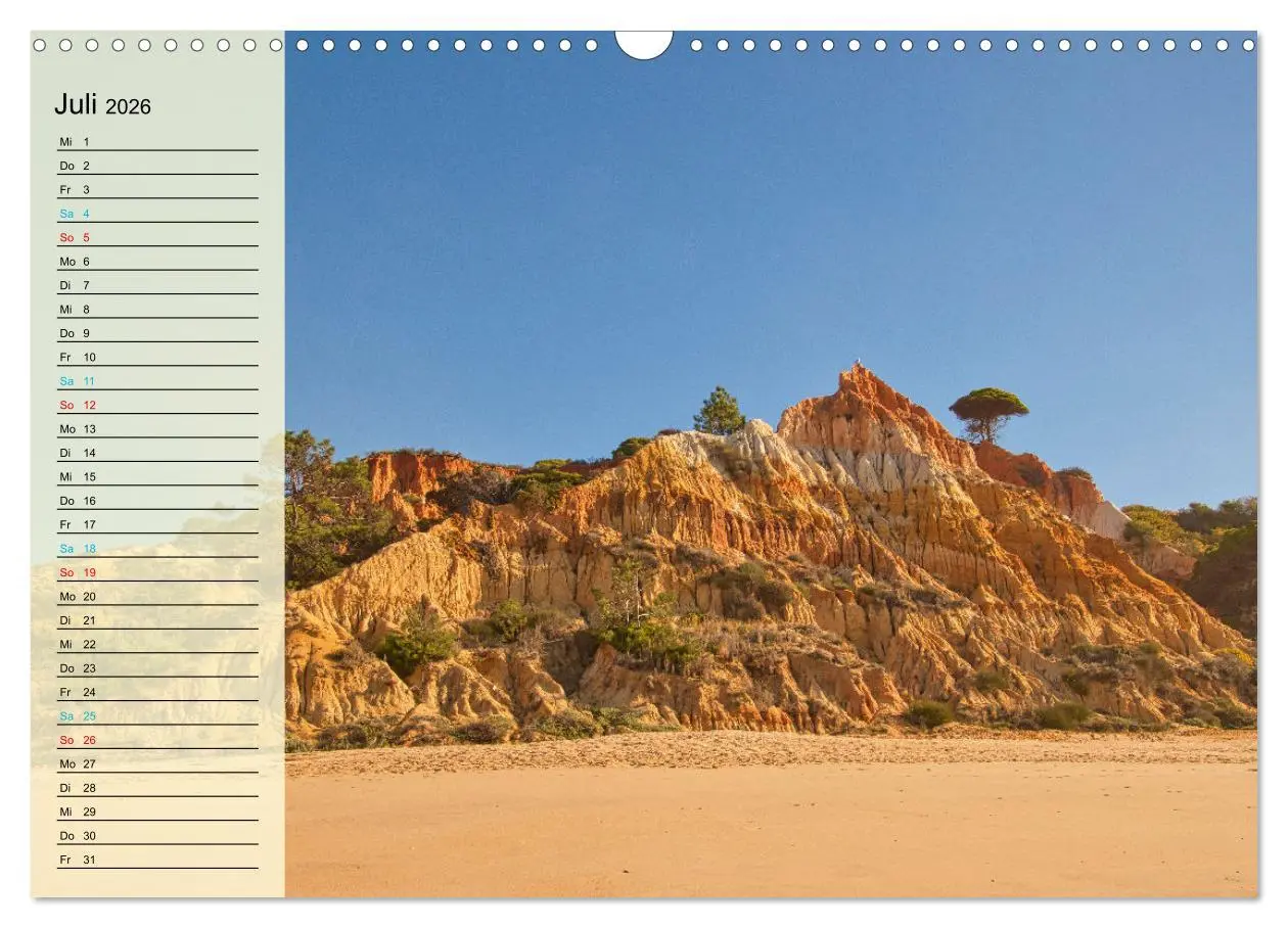 Bild: 9783457653272 | Die Küste der Algarve (Wandkalender 2026 DIN A3 quer), CALVENDO...