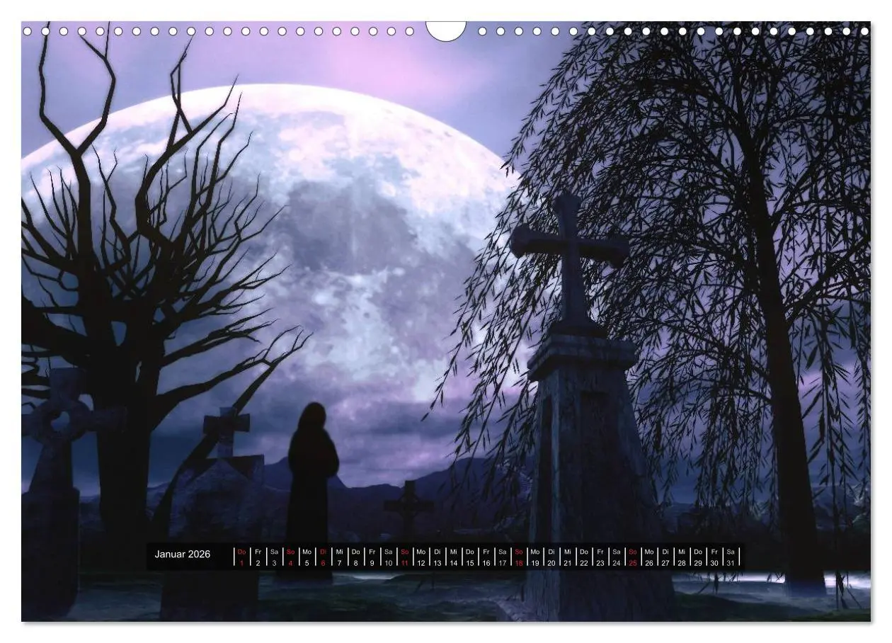 Bild: 9783516123272 | Welten der Nacht - Gothic und Dark Art (Wandkalender 2026 DIN A3...
