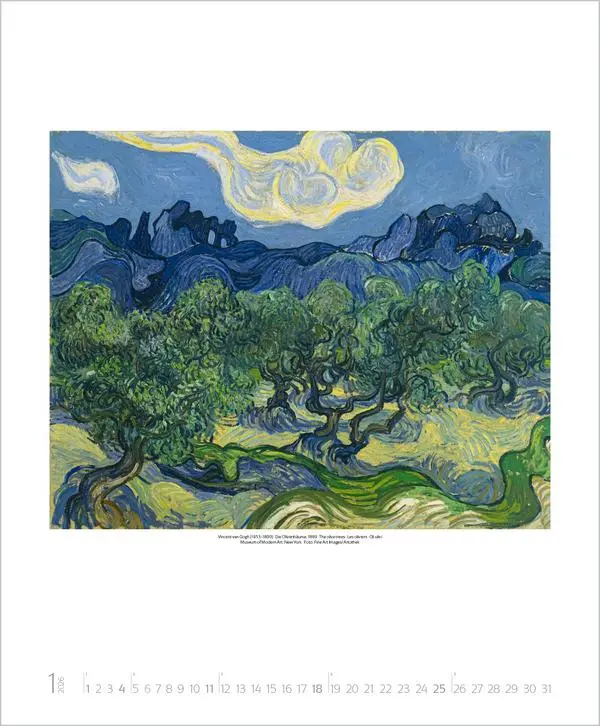 Bild: 9783731883272 | Vincent van Gogh 2026 | Verlag Korsch | Kalender | Spiralbindung