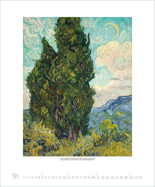 Bild: 9783731883272 | Vincent van Gogh 2026 | Verlag Korsch | Kalender | Spiralbindung