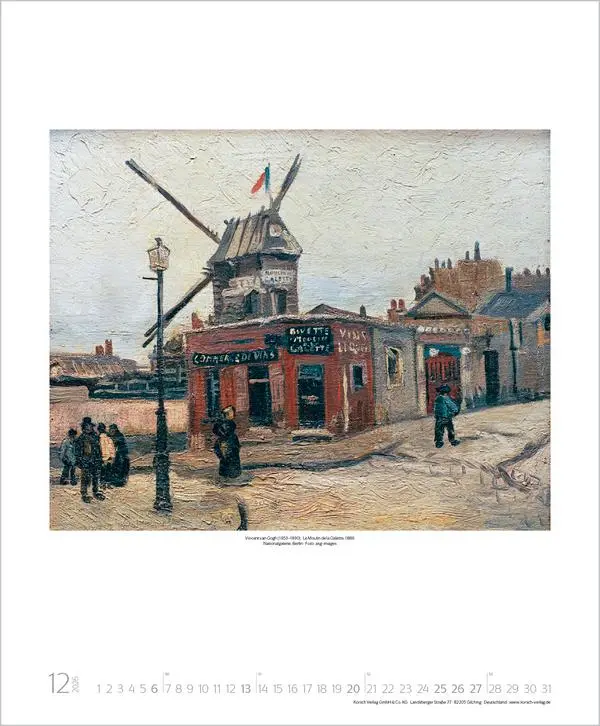 Bild: 9783731883272 | Vincent van Gogh 2026 | Verlag Korsch | Kalender | Spiralbindung