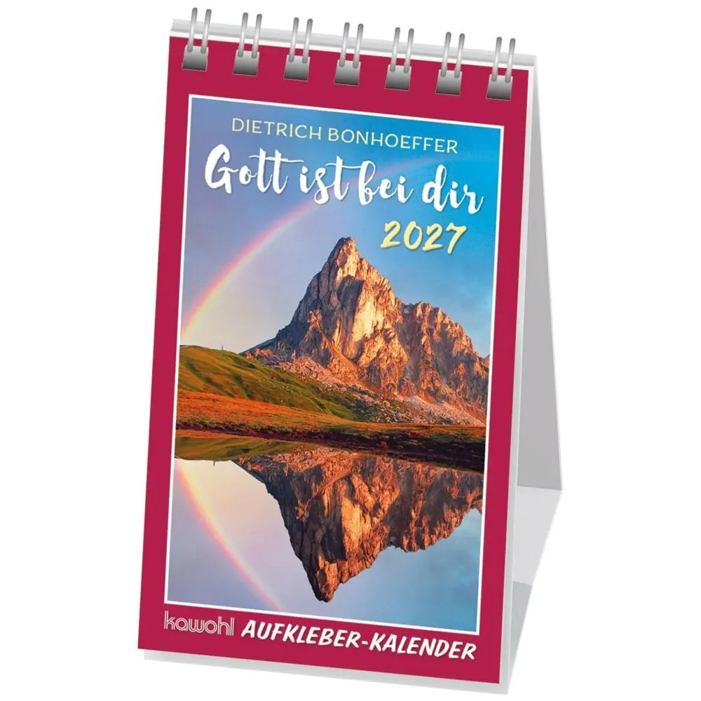 Cover: 9783754893272 | Gott ist bei dir 2027 | Mini-Aufkleber-Kalender | Dietrich Bonhoeffer