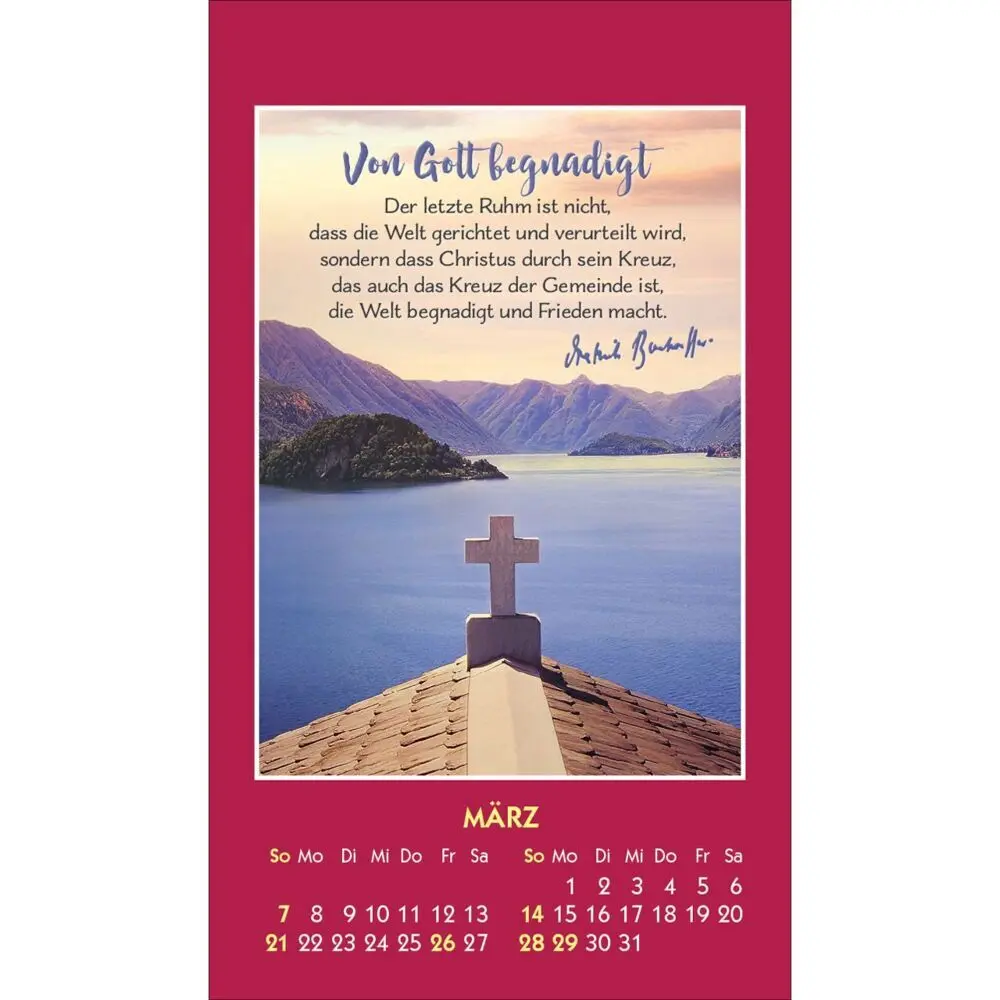 Bild: 9783754893272 | Gott ist bei dir 2027 | Mini-Aufkleber-Kalender | Dietrich Bonhoeffer