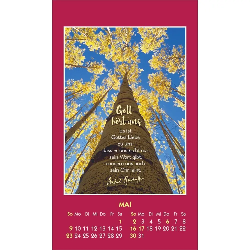 Bild: 9783754893272 | Gott ist bei dir 2027 | Mini-Aufkleber-Kalender | Dietrich Bonhoeffer