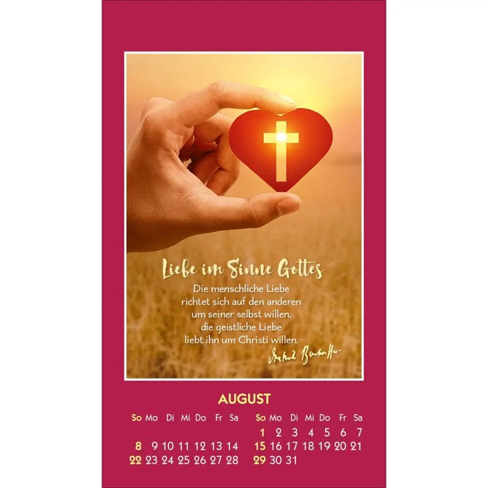 Bild: 9783754893272 | Gott ist bei dir 2027 | Mini-Aufkleber-Kalender | Dietrich Bonhoeffer