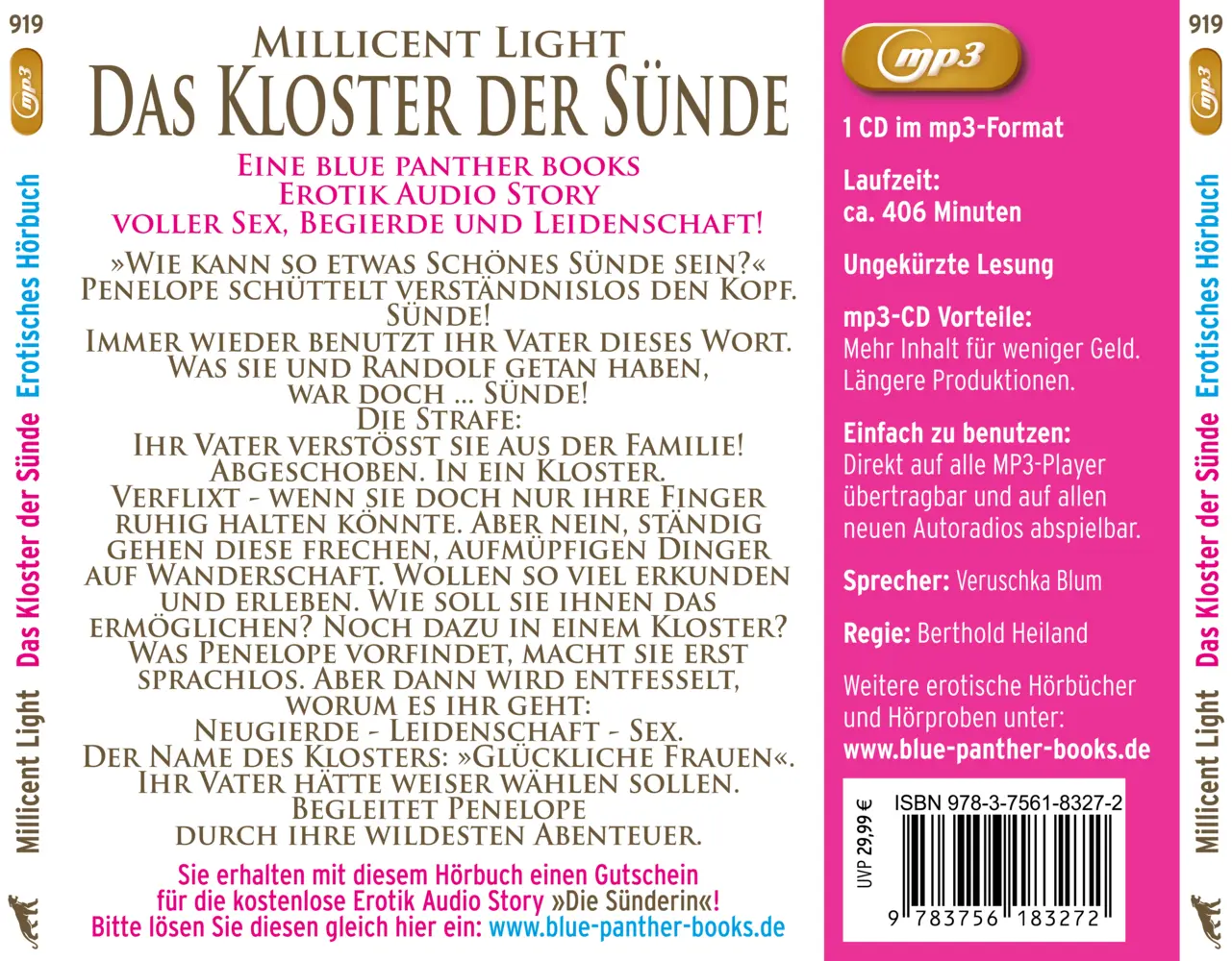 Bild: 9783756183272 | Das Kloster der Sünde 10 Geile erotische Geschichten Erotik Audio...
