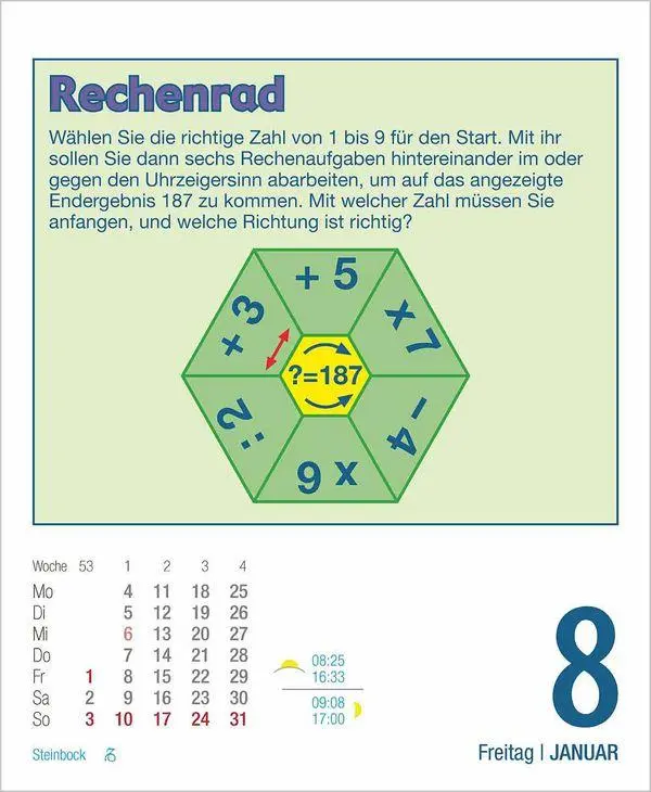 Bild: 9783819303272 | Rätsel und Denkspiele 2027 | Korsch Verlag | Kalender | 328 S. | 2027