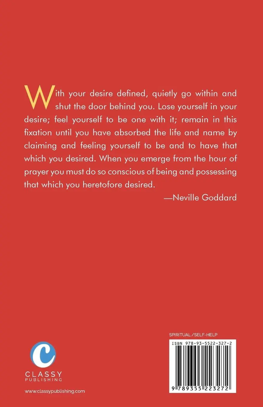 Rückseite: 9789355223272 | Prayer | The Art of Believing | Neville Goddard | Taschenbuch | 2023