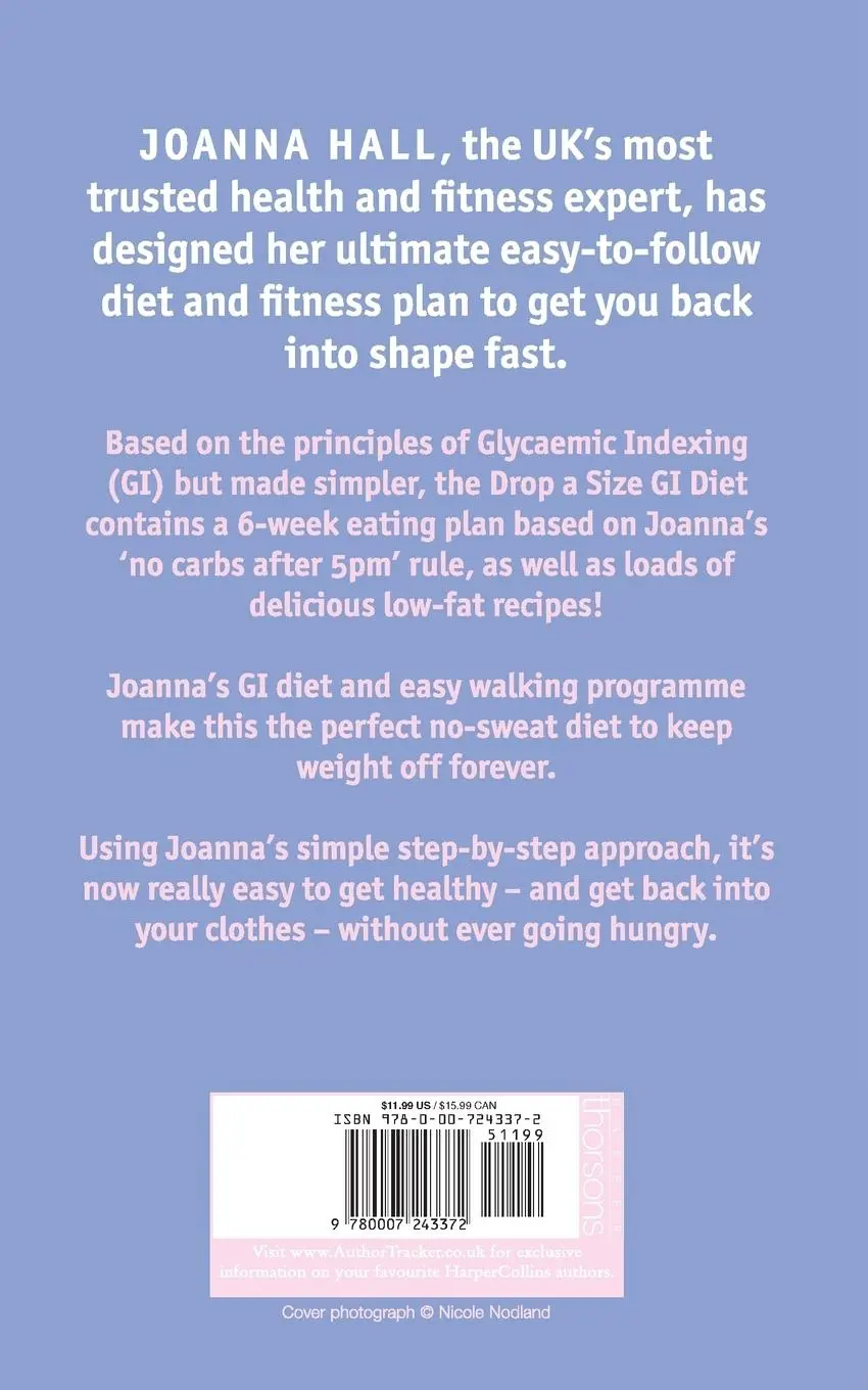 Rückseite: 9780007243372 | Drop a Size GI Diet | Fast, Easy, Forever | Joanna Hall | Taschenbuch