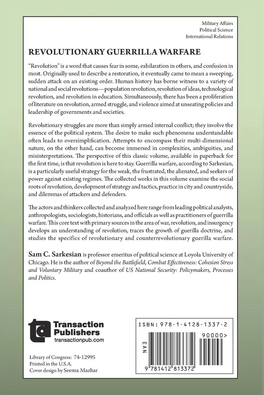 Rückseite: 9781412813372 | Revolutionary Guerrilla Warfare | Theories, Doctrines, and Contexts