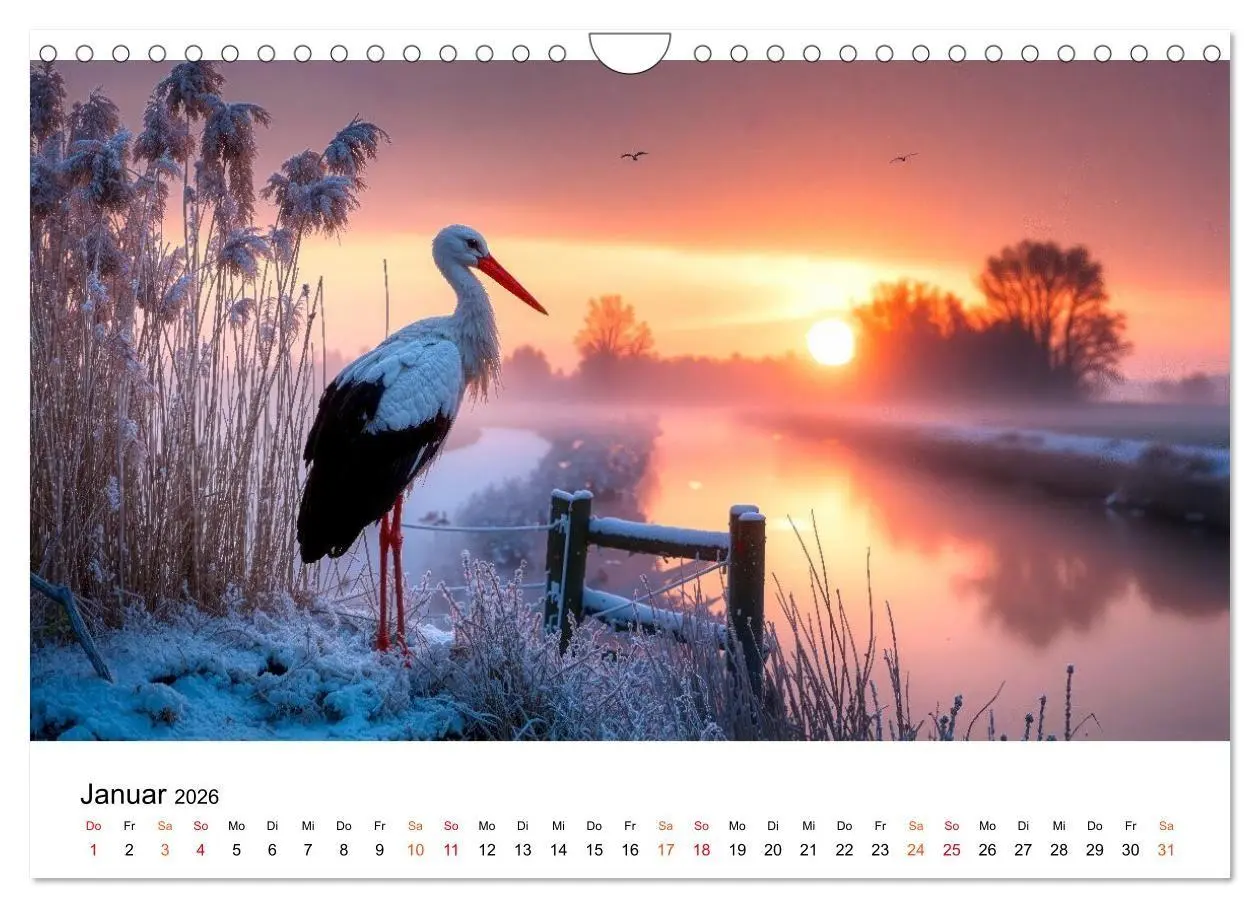 Bild: 9783516663372 | Störche - Zeit für schöne Augenblicke (Wandkalender 2026 DIN A4...