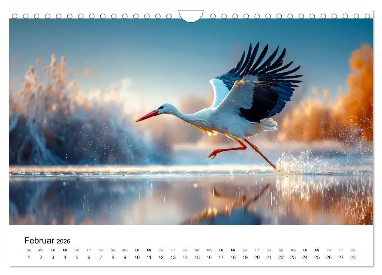 Bild: 9783516663372 | Störche - Zeit für schöne Augenblicke (Wandkalender 2026 DIN A4...