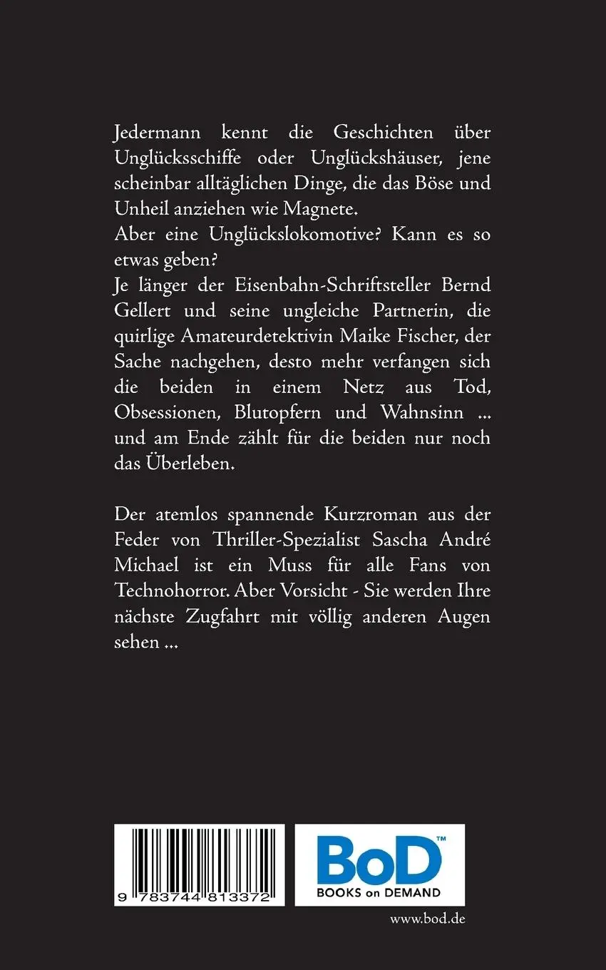 Rückseite: 9783744813372 | Schattenbahnhof | Sascha André Michael | Taschenbuch | 120 S. | 2018