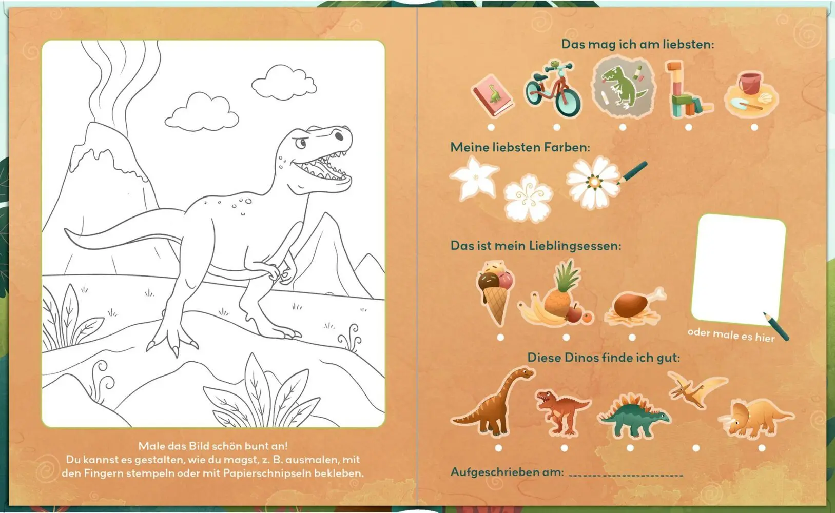 Bild: 4050003953472 | Freundebuch - Meine Kindergartenfreunde | Dino Friends | Hatkemper