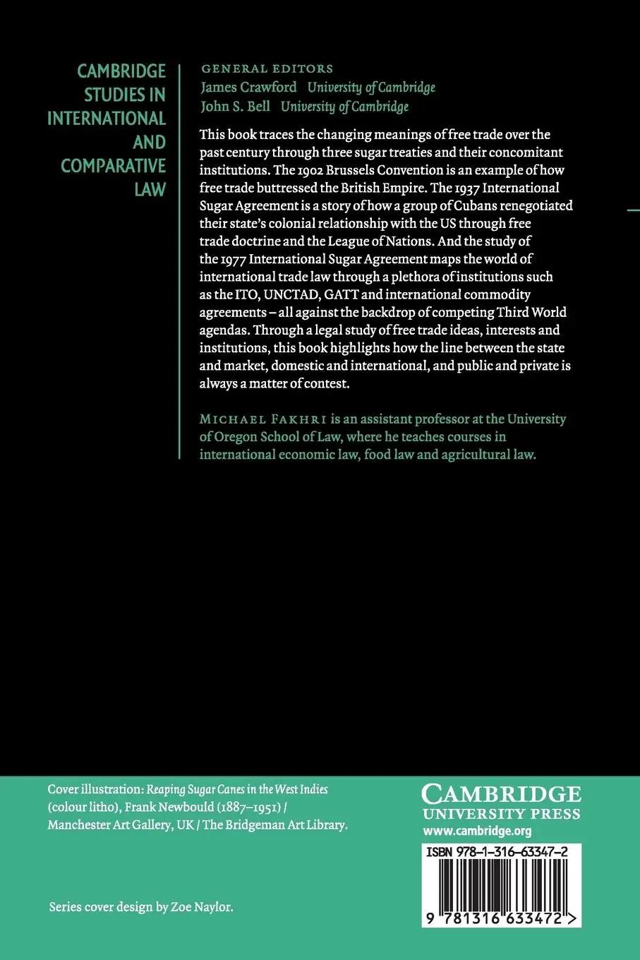 Rückseite: 9781316633472 | Sugar and the Making of International Trade Law | Michael Fakhri