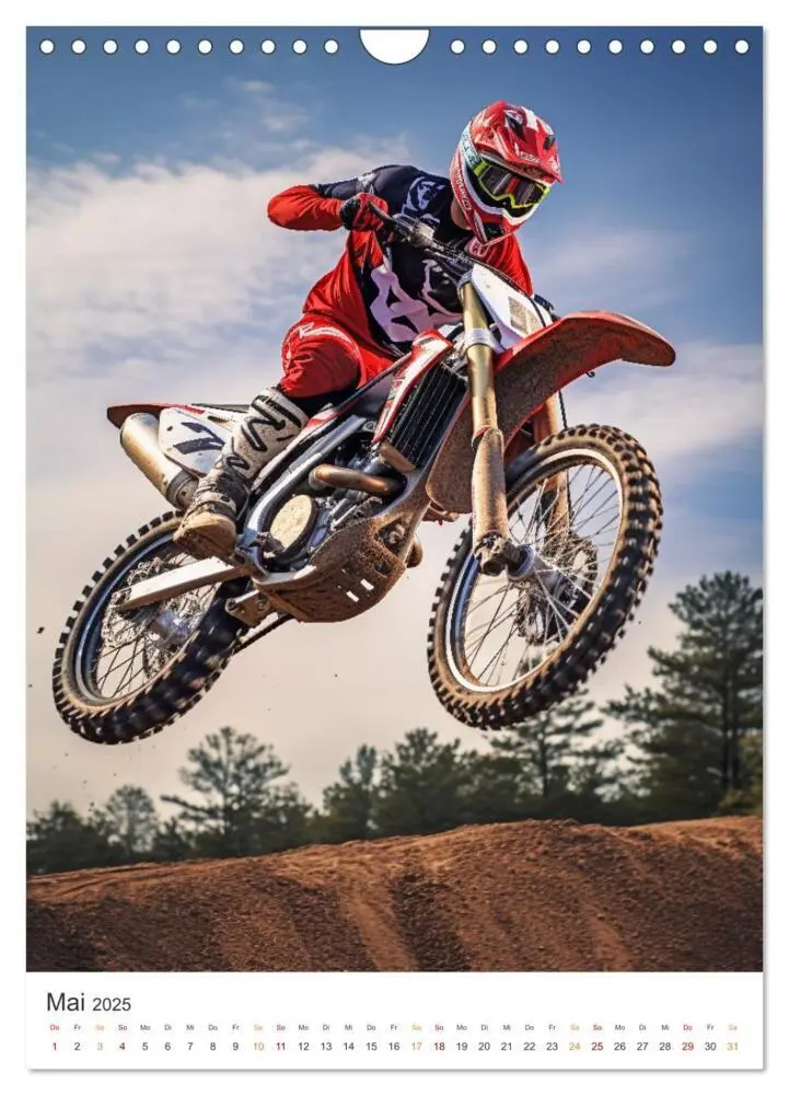 Bild: 9783435853472 | Motocross - Mit Leib und Seele dabei (Wandkalender 2025 DIN A4...