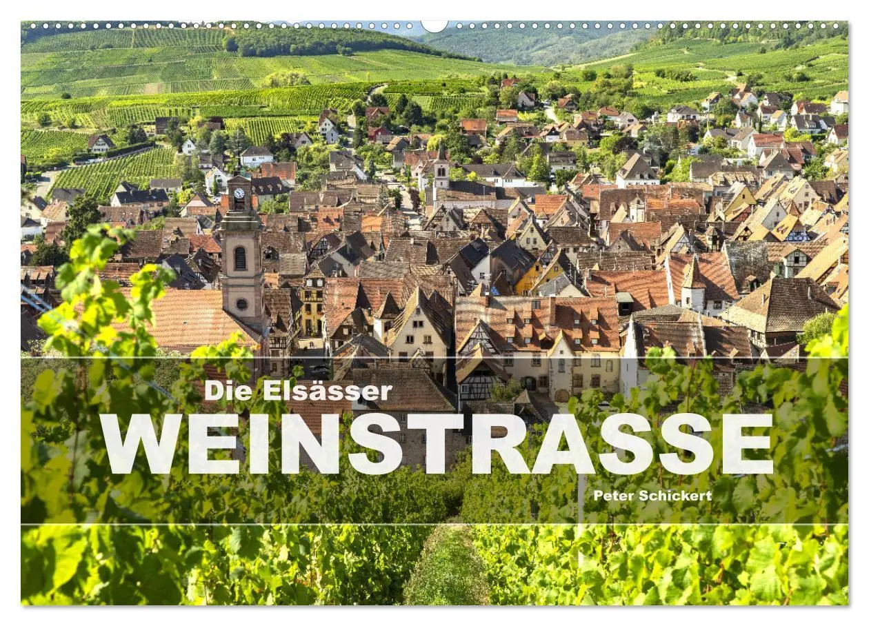 Cover: 9783457493472 | Die Elsässer Weinstraße (Wandkalender 2026 DIN A2 quer), CALVENDO...