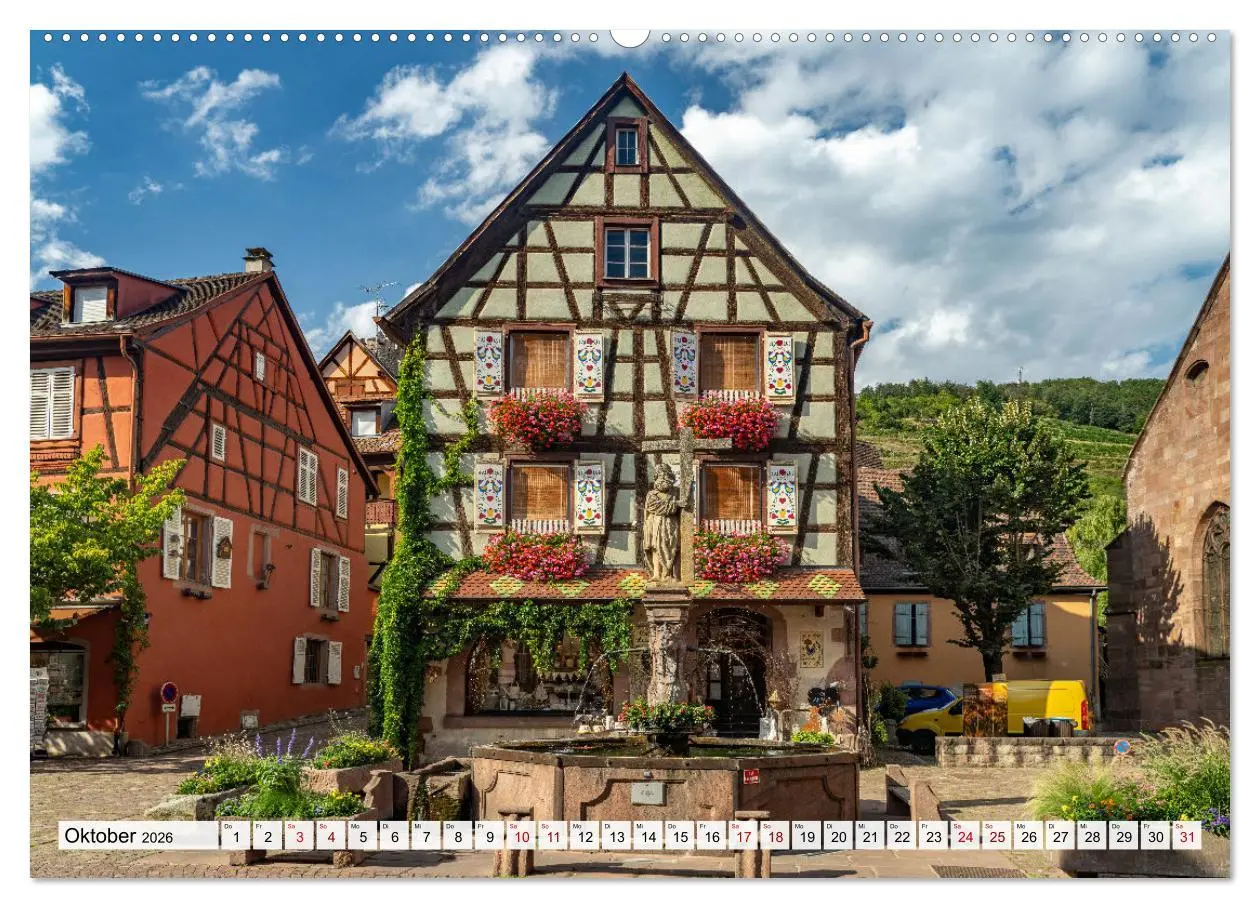 Bild: 9783457493472 | Die Elsässer Weinstraße (Wandkalender 2026 DIN A2 quer), CALVENDO...