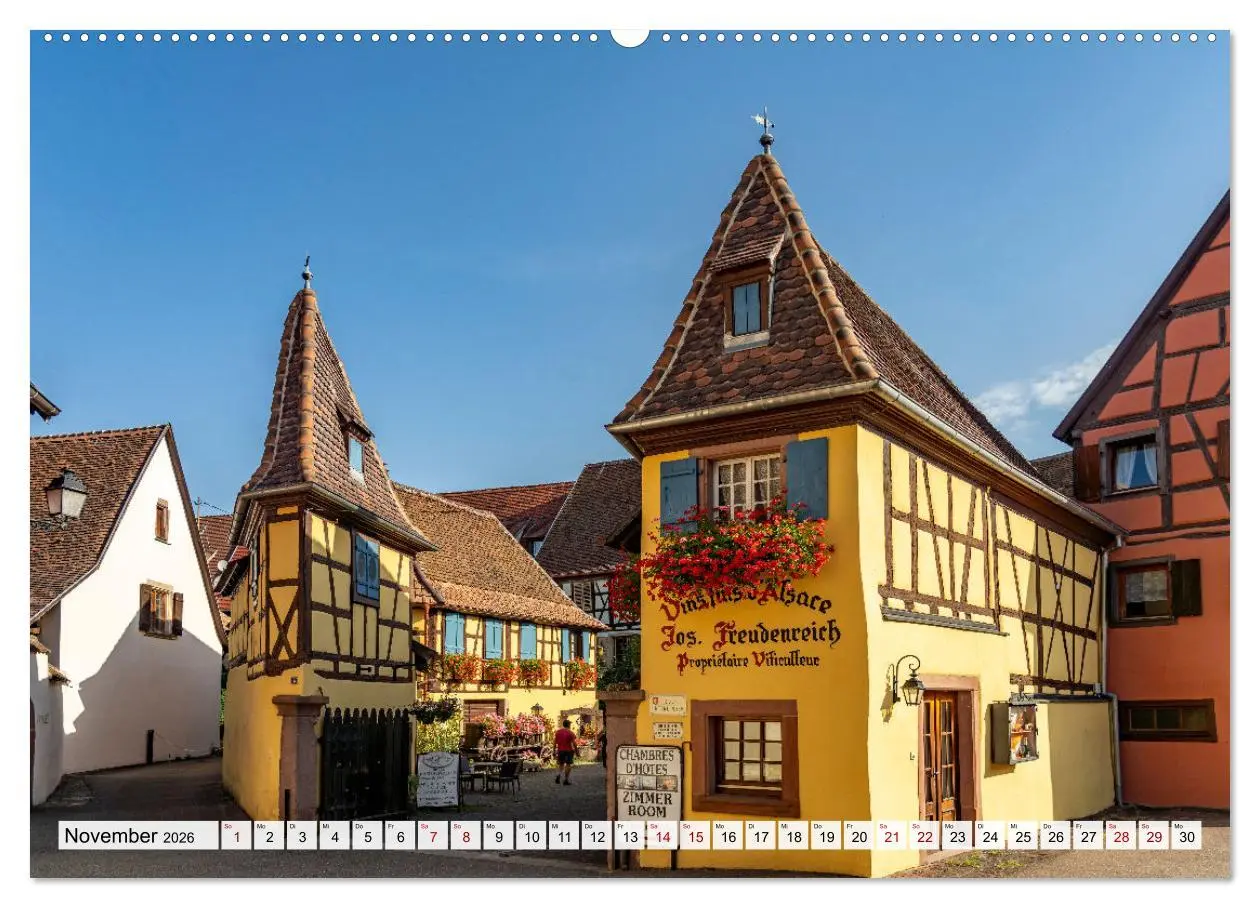 Bild: 9783457493472 | Die Elsässer Weinstraße (Wandkalender 2026 DIN A2 quer), CALVENDO...