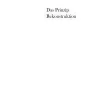 Cover: 9783728133472 | Das Prinzip Rekonstruktion | Uta Hassler | Taschenbuch | 336 S. | 2010