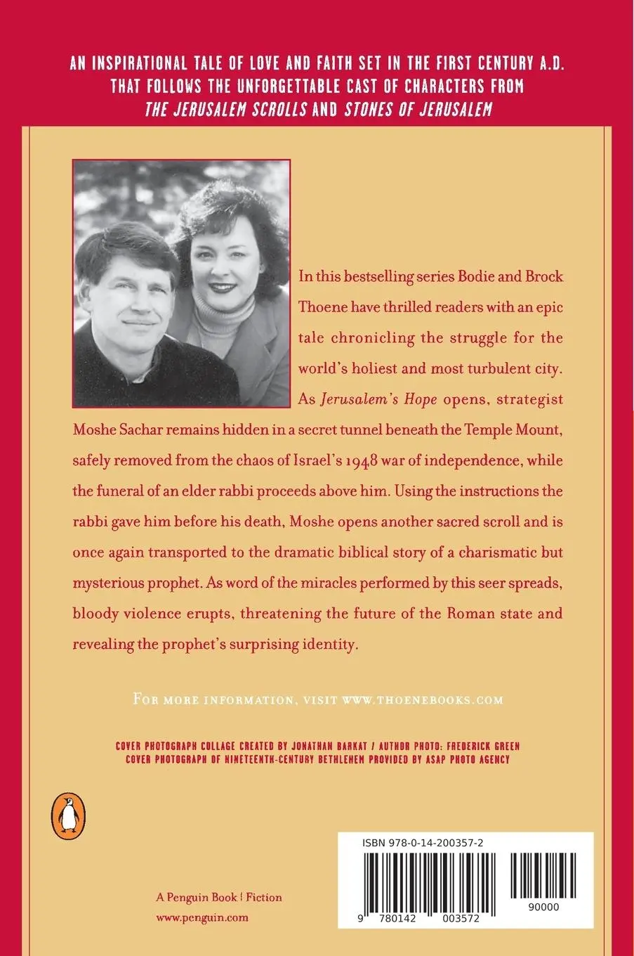 Rückseite: 9780142003572 | Jerusalem's Hope | Brock Thoene (u. a.) | Taschenbuch | Englisch