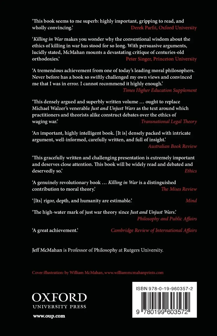 Rückseite: 9780199603572 | Killing in War | Jeff Mcmahan | Taschenbuch | Kartoniert / Broschiert
