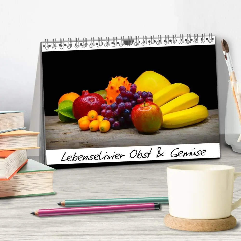 Bild: 9783457793572 | Lebenselixier Obst und Gemüse (Tischkalender 2026 DIN A5 quer),...