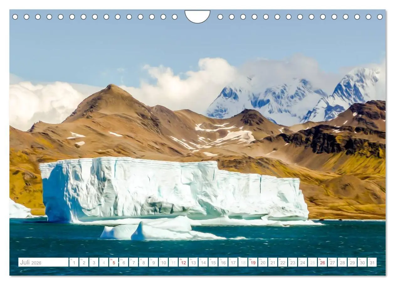 Bild: 9783516193572 | Antarktis - Das Reich der Pinguine (Wandkalender 2026 DIN A4 quer),...