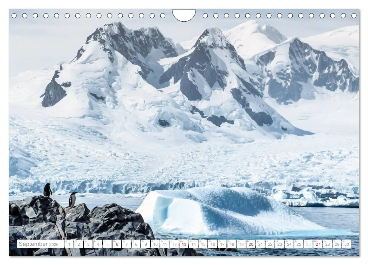 Bild: 9783516193572 | Antarktis - Das Reich der Pinguine (Wandkalender 2026 DIN A4 quer),...