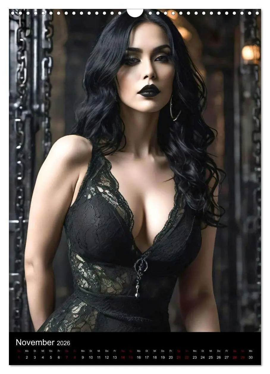 Bild: 9783516263572 | Wunderschöne Gothic Divas (Wandkalender 2026 DIN A3 hoch), CALVENDO...