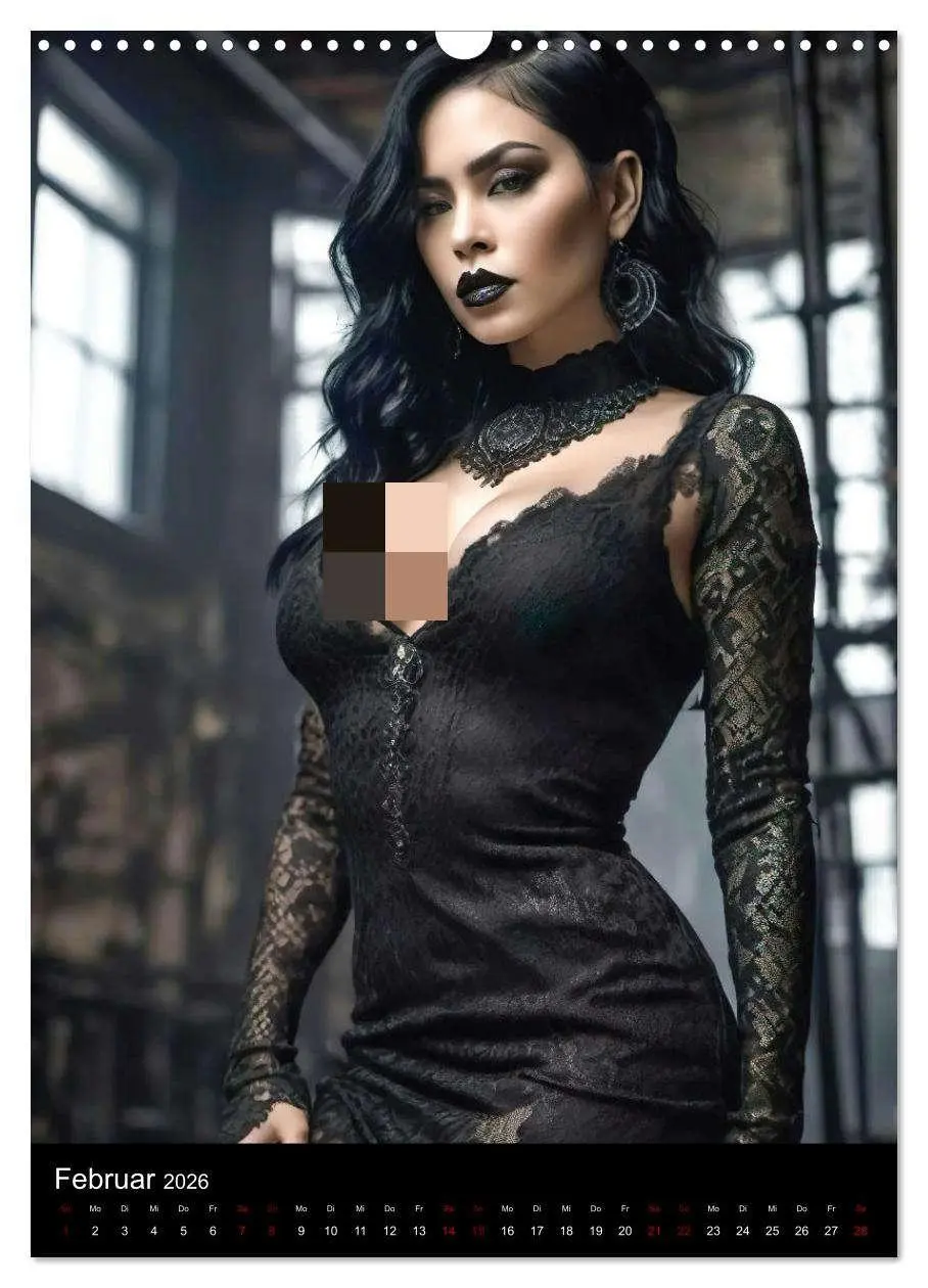 Bild: 9783516263572 | Wunderschöne Gothic Divas (Wandkalender 2026 DIN A3 hoch), CALVENDO...