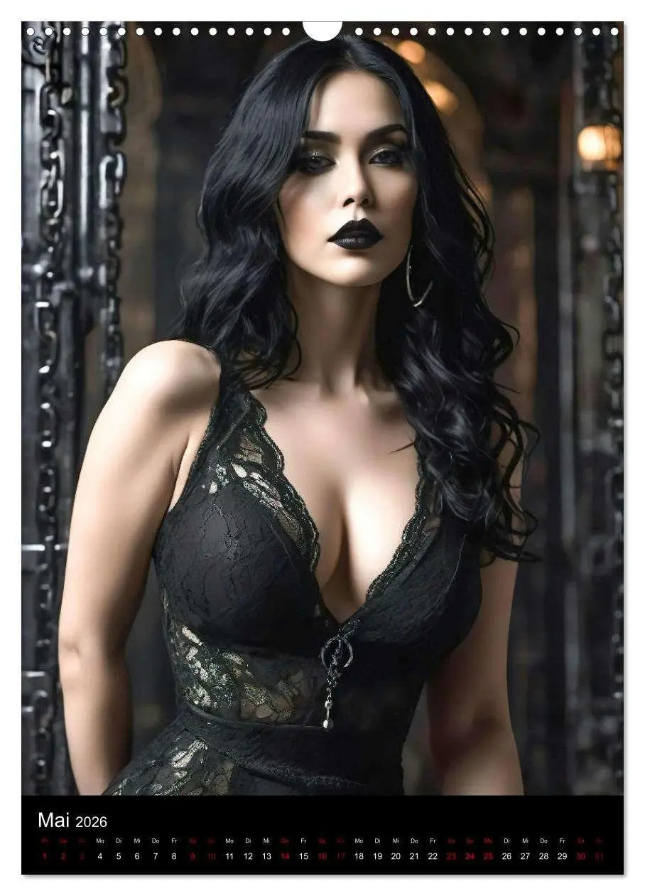 Bild: 9783516263572 | Wunderschöne Gothic Divas (Wandkalender 2026 DIN A3 hoch), CALVENDO...