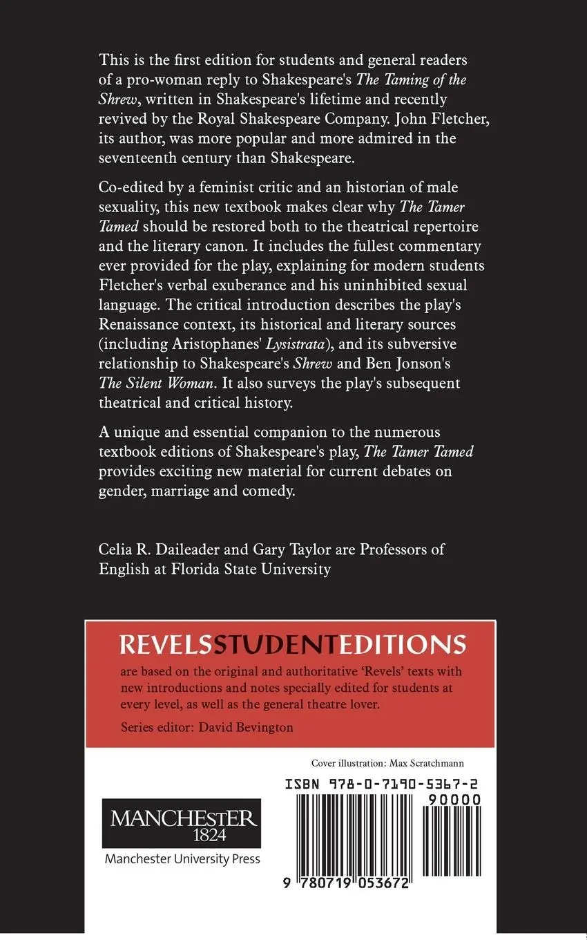 Rückseite: 9780719053672 | The Tamer Tamed; or, The Woman's Prize | Celia Daileader (u. a.)