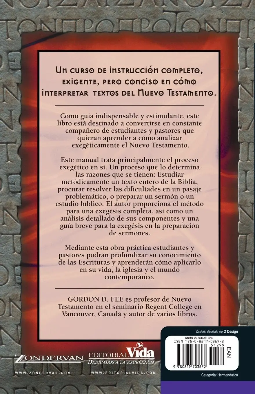 Rückseite: 9780829703672 | Exegesis del Nuevo Testamento | Manual Para Estudiantes y Pastores