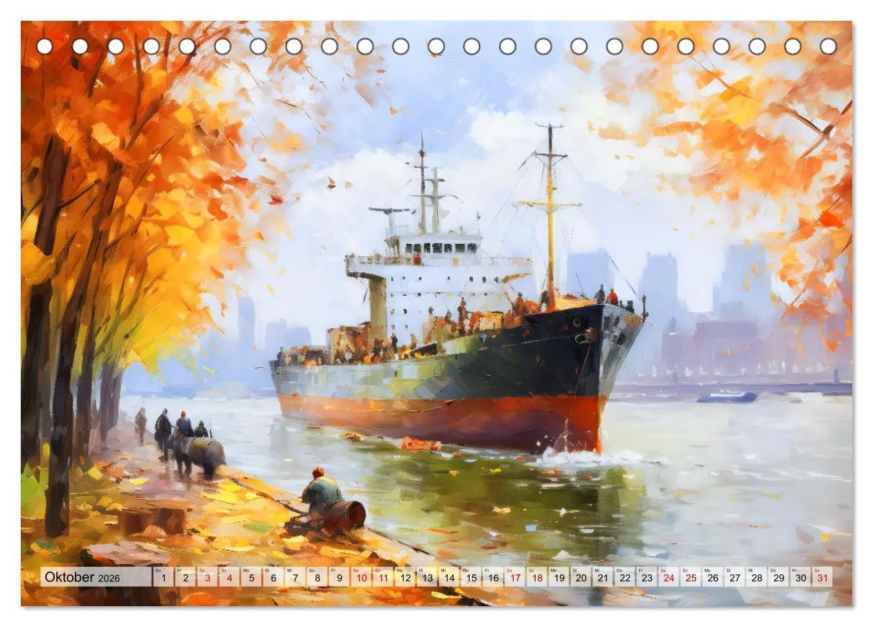Bild: 9783457473672 | Hafenkante - Ein Leben mit und für den Hafen (Tischkalender 2026...