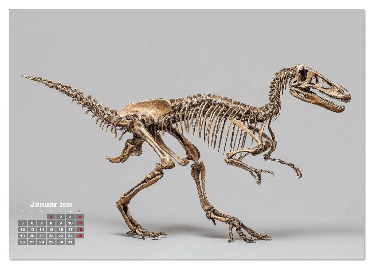 Bild: 9783516633672 | Knochen der Giganten - Dinosaurier im Porträt (Tischkalender 2026...