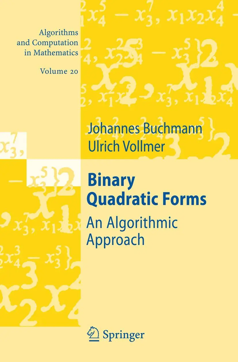 Cover: 9783540463672 | Binary Quadratic Forms | An Algorithmic Approach | Vollmer (u. a.)