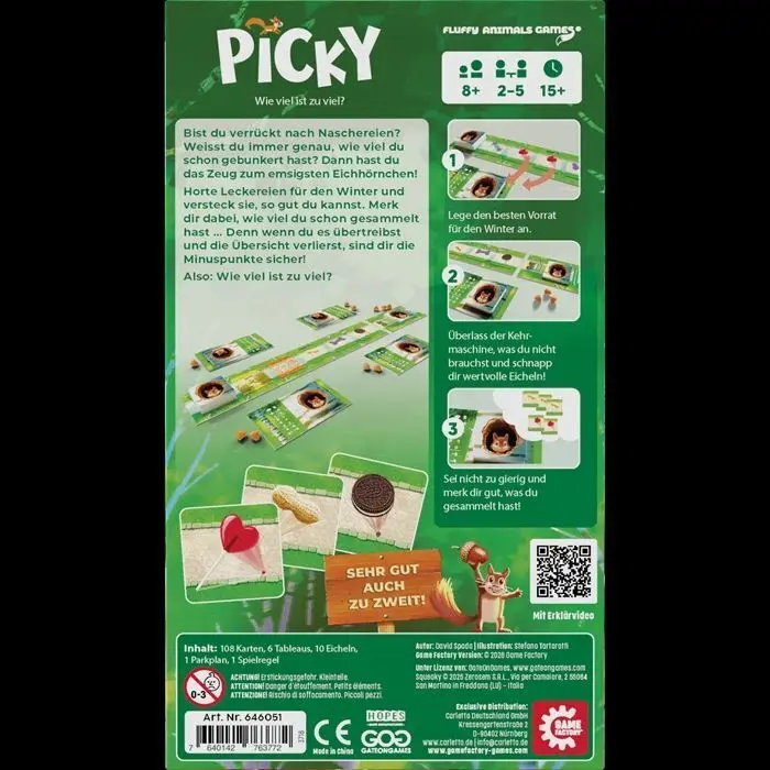 Bild: 7640142763772 | GAME FACTORY - Picky (d) | Spiel | In Karton | 646051 | Deutsch | 2026